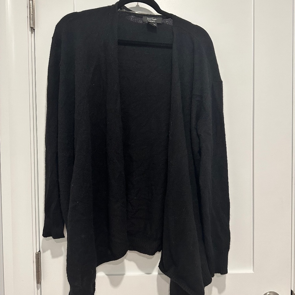 Lord & Taylor Women’s 100% Cashmere Waterfall Cardigan
